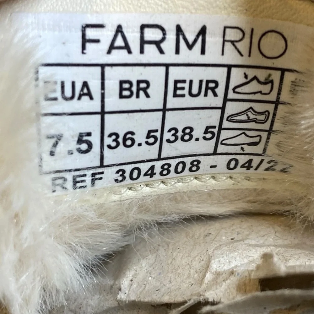 FARM Rio Romantic Garden Platform Sneakers Women’s Size 38.5 (size 8)